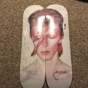 Mint in shrink David Bowie colour bars collector skateboard.